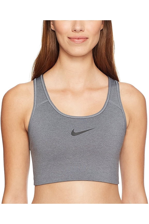 Women's Swoosh 2.0 Sports Bra, CJ5949-091 Carbon Heather, Medium