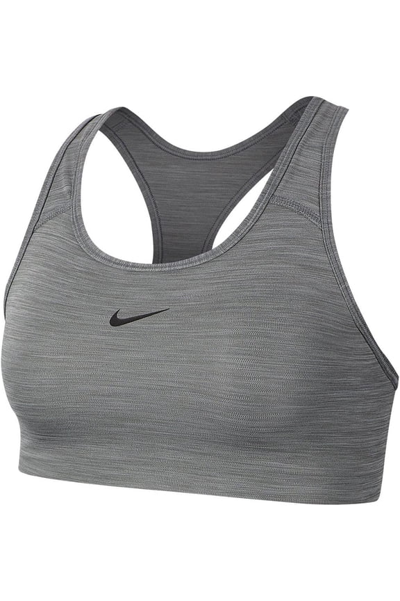 Women's Swoosh Dri Fit Racerback Sports Bra Gray Size Small