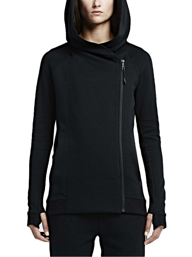 Nike Women's Tech Fleece Hooded Cape Jacket-Black - Walmart.com