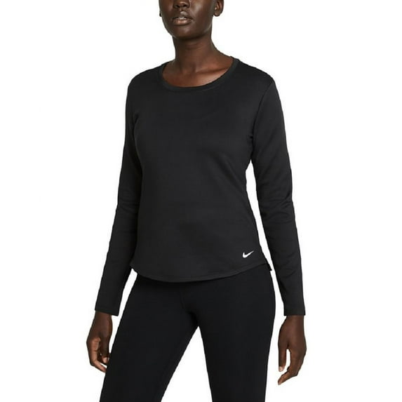 Nike Women's Therma Fit Long Sleeve Shirt Black Size Medium