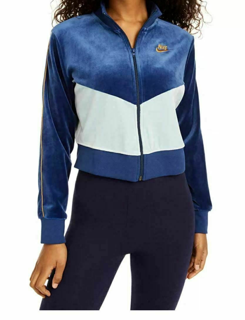 Nike velour track jacket women's hotsell