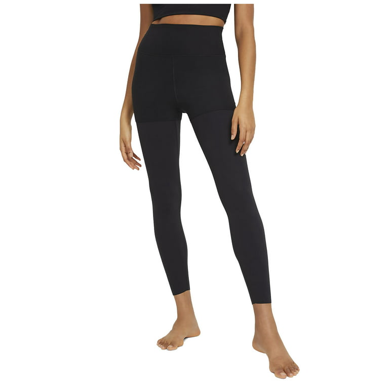 Nike Women's Yoga Luxe Layered 7/8 Leggings (Black, X-Small) 