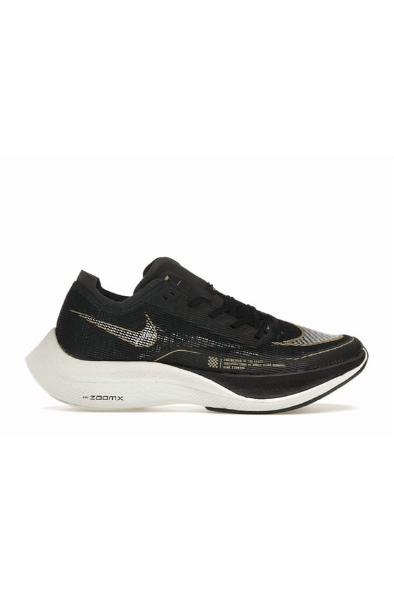 Women's ZoomX Vaporfly Next% 2 Black Metallic Gold Coin Running Shoes, from StockX