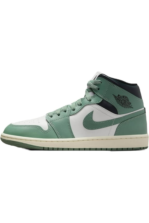 Air Jordan 1 Mid Sail/Jade Smoke-Anthracite  BQ6472-130 Women's Size 5