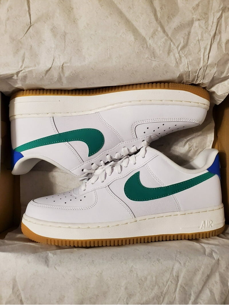 Women's Nike Air Force '07 White/Stadium Green-Game Royal
