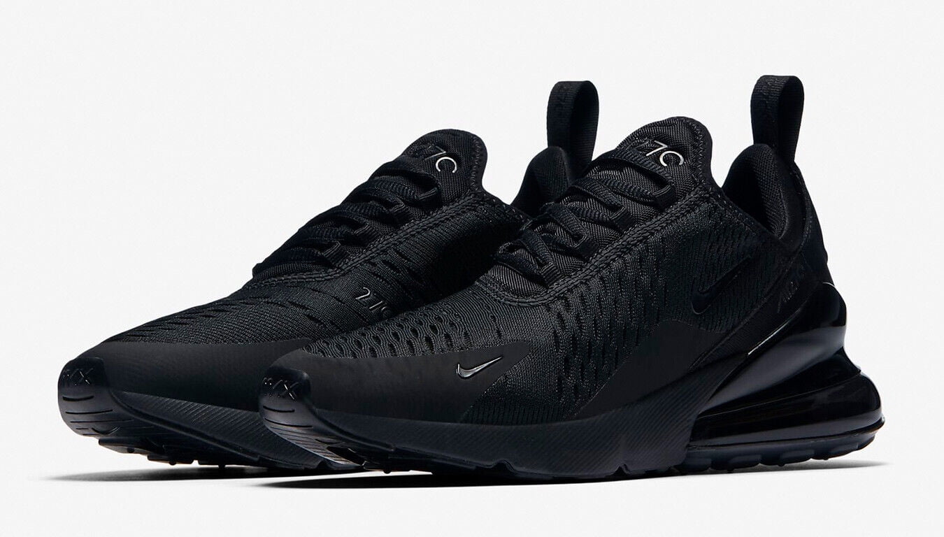 Nike Women's Air Max 270 Black Running Shoe, Size 9