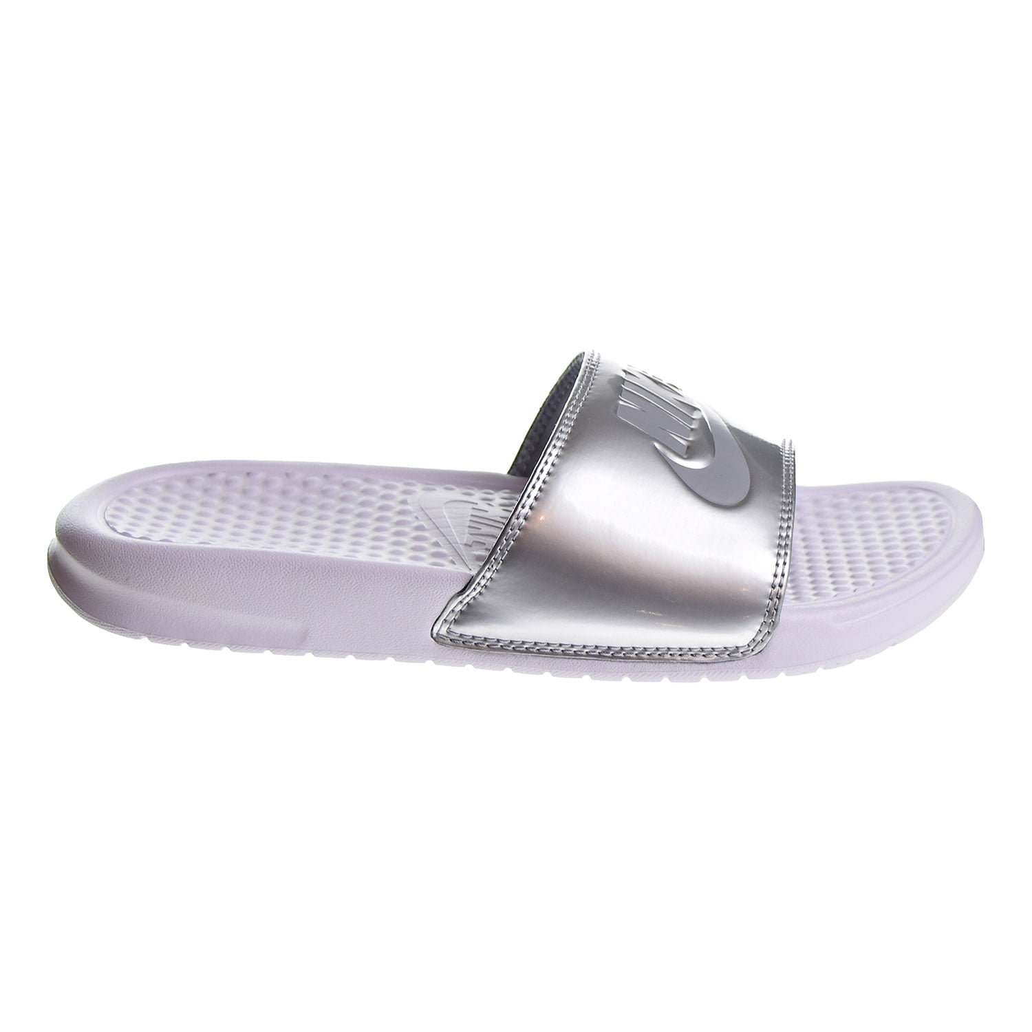 nike benassi silver