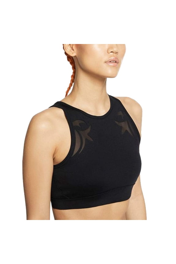 Womens Boutique MESH Motif Bra CD5829-010 Size S Black/Metallic Gold