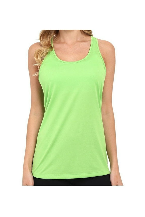 Womens Breathe Cut Out Back Running Tank Top