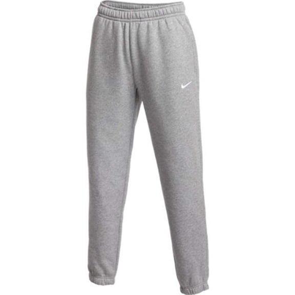 Nike Womens Club Fleece Jogger Sweatpants Large Dark Grey/White