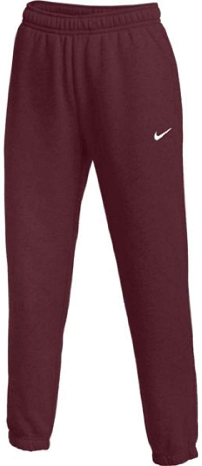 Nike Womens Club Fleece Jogger Sweatpants X-Large Dark Maroon