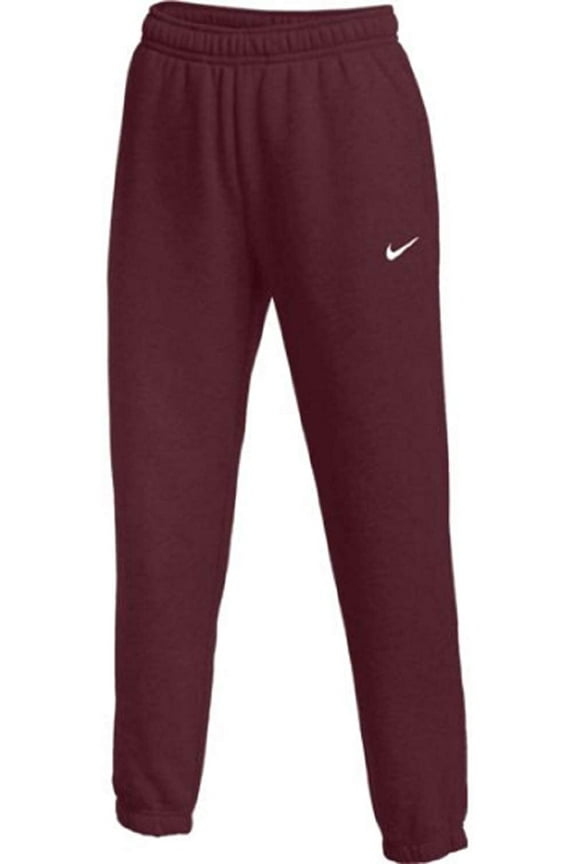 Womens Club Fleece Jogger Sweatpants X-Large Dark Maroon/White