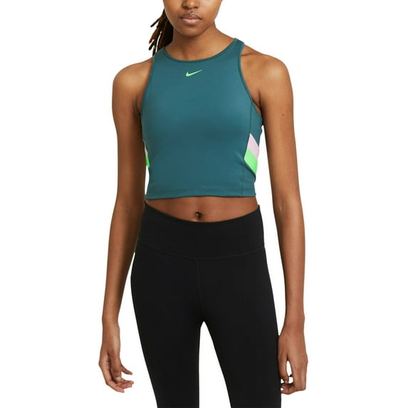 Nike Womens Colorblocked Crop Tank Top