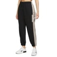 thumbnail image 1 of Nike Womens Cotton Drawstring Jogging Pants 2X Black Moon Fossil White, 1 of 3
