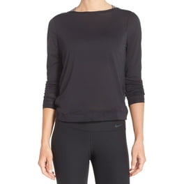Nike Women's Dri-Fit L/S Versa Open Back Training Top (Black
