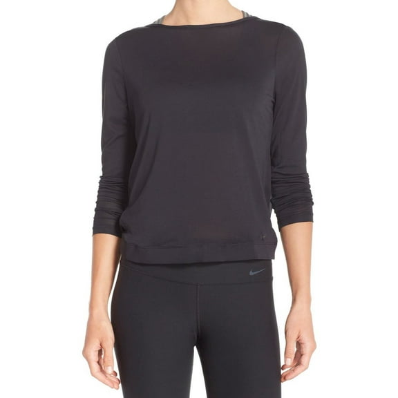 Nike Womens Dri FIT Drape Neck Top;S