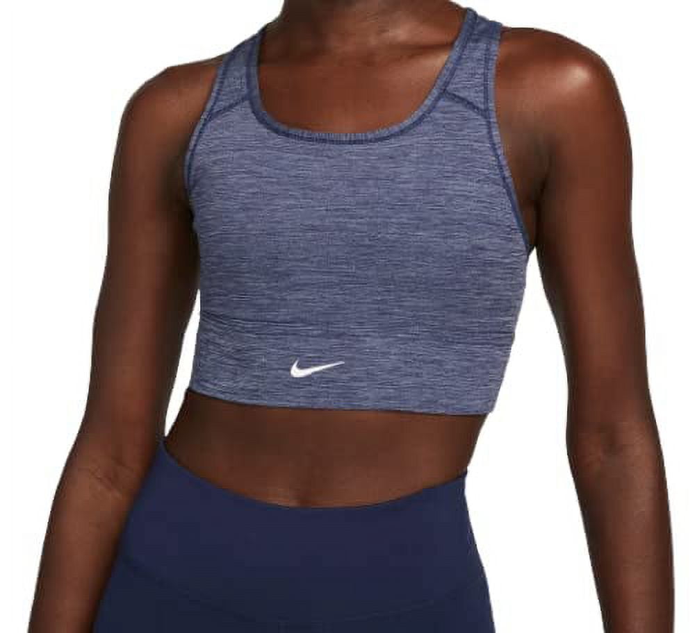 Nike Womens Dri-FIT Swoosh 1-Piece Padded Longline Sports Bra Medium  CZ4496-410 