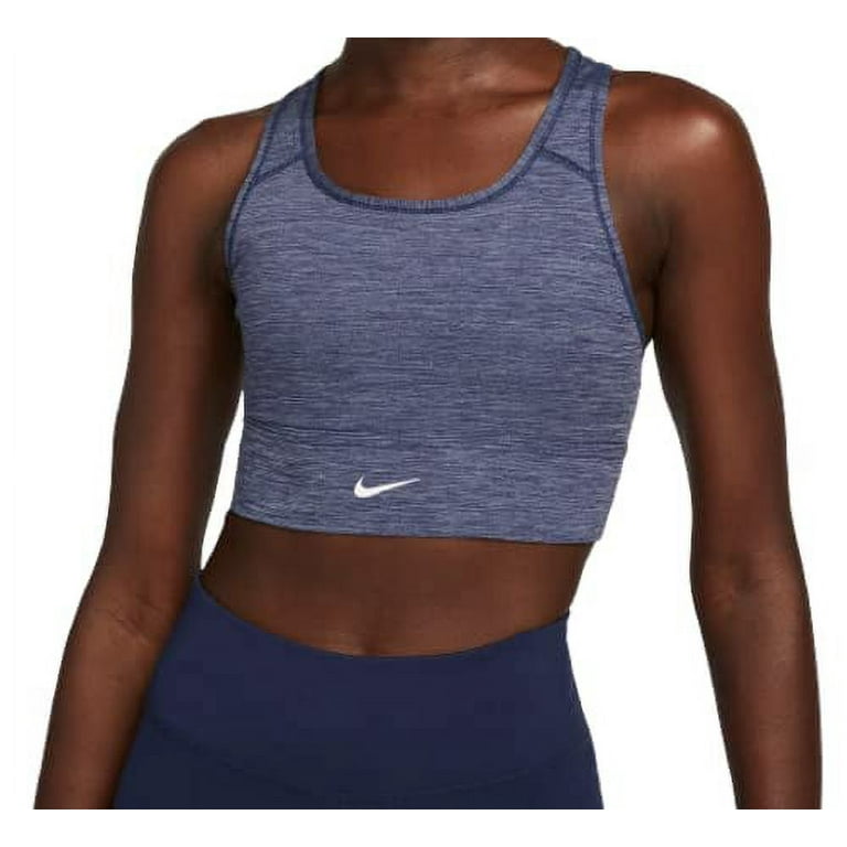Nike Womens Dri-FIT Swoosh 1-Piece Padded Longline Sports Bra Medium  CZ4496-410