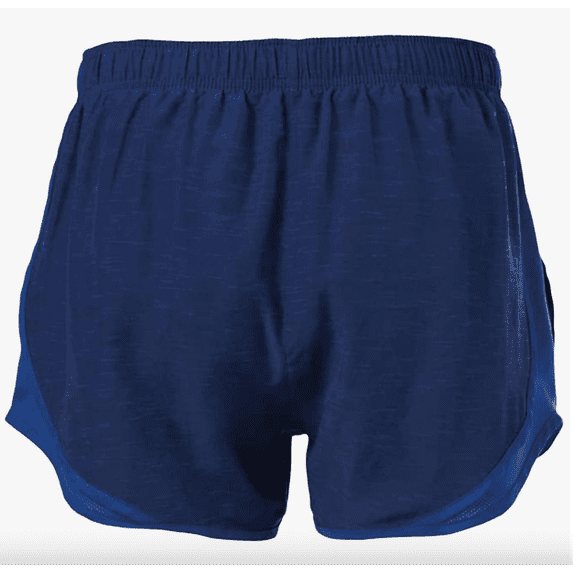 Nike Womens Dri-Fit Tempo Running Shorts Navy Heather/Reflective Silver, Small