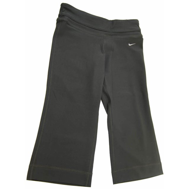 Nike Womens DriFit Work Out Training Capri Pants Grey