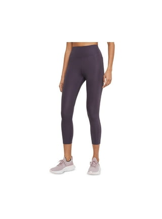 Nike Women's One Luxe Icon Clash Training Leggings (Black/Purple Chalk,  Small)