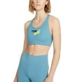 thumbnail image 1 of Nike Womens Logo Racerback Medium Impact Sports Bra, Blue, X-Large, 1 of 2