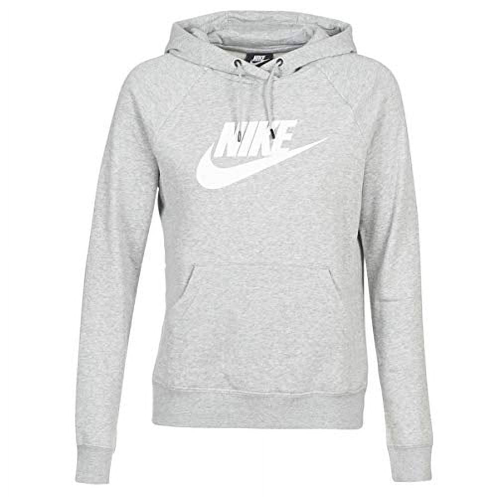 Nike Sportswear Essential Women's Fleece Hoodie Black Grey XS S M L
