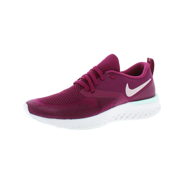 Nike Womens Odyssey React 2 Flyknit Fitness Running Shoes Purple 9