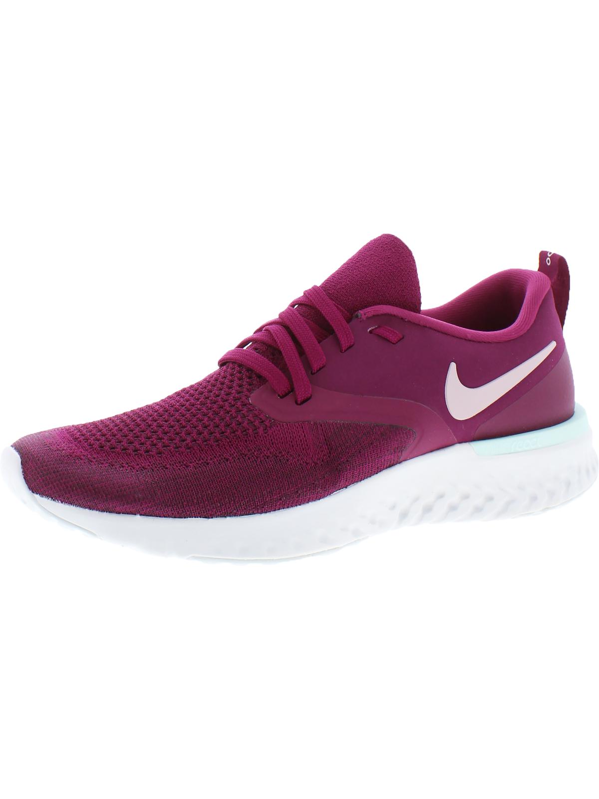 Nike Womens Odyssey React 2 Flyknit Fitness Running Shoes Purple 9 Medium (B,M) - image 1 of 2