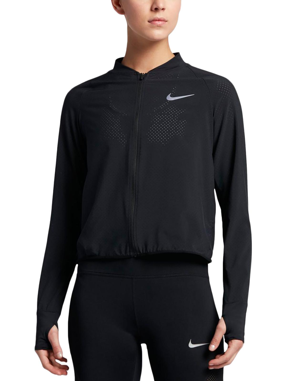 Nike Womens Perforated Bomber Athletic Jacket - image 1 of 1