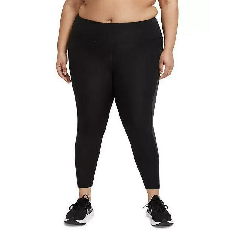 Nike Womens Plus Size Epic Fast 7/8 Running Leggings black Size 1X MSRP $70  