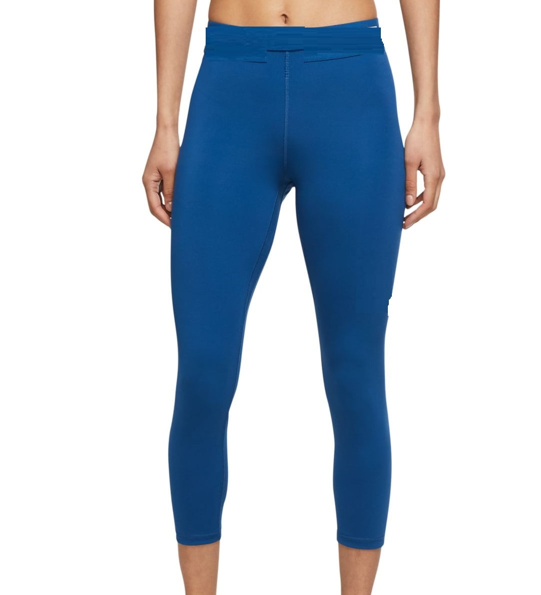 Nike Womens Plus Size Pro Cropped Leggings Size 3X Color Court Blue/White
