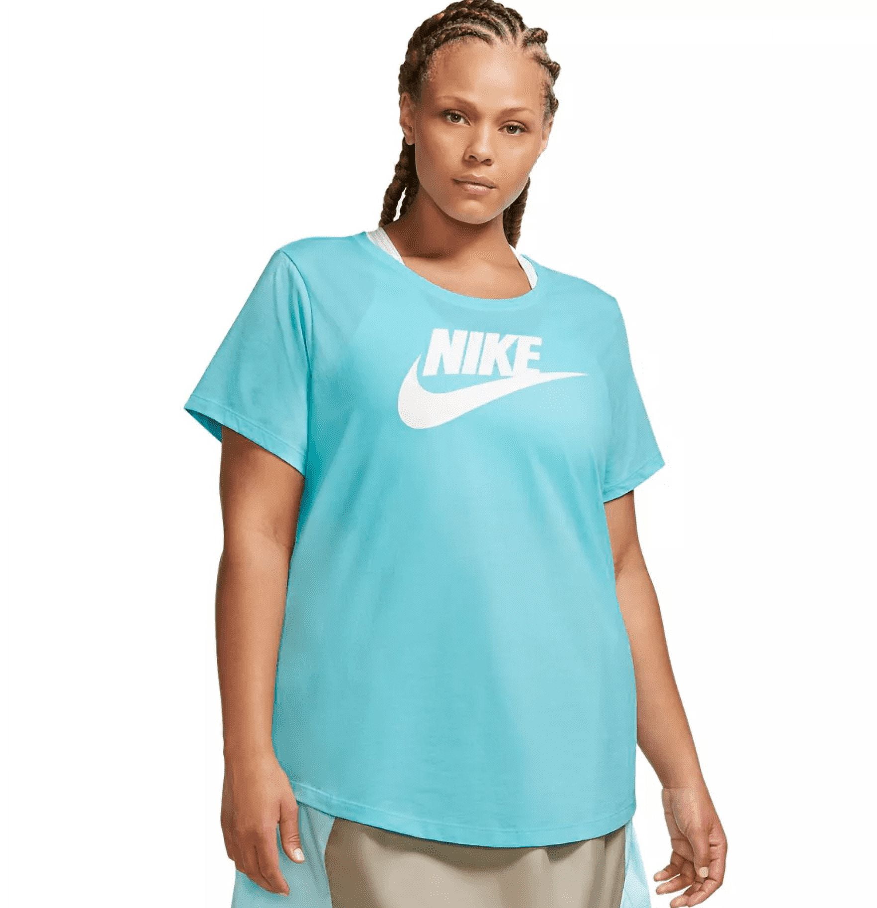 Nike Womens Plus Size Sportswear Essential Graphic Tee Blue 3X Walmart