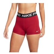 Nike Womens Pro 3" Shorts Red/Black, L