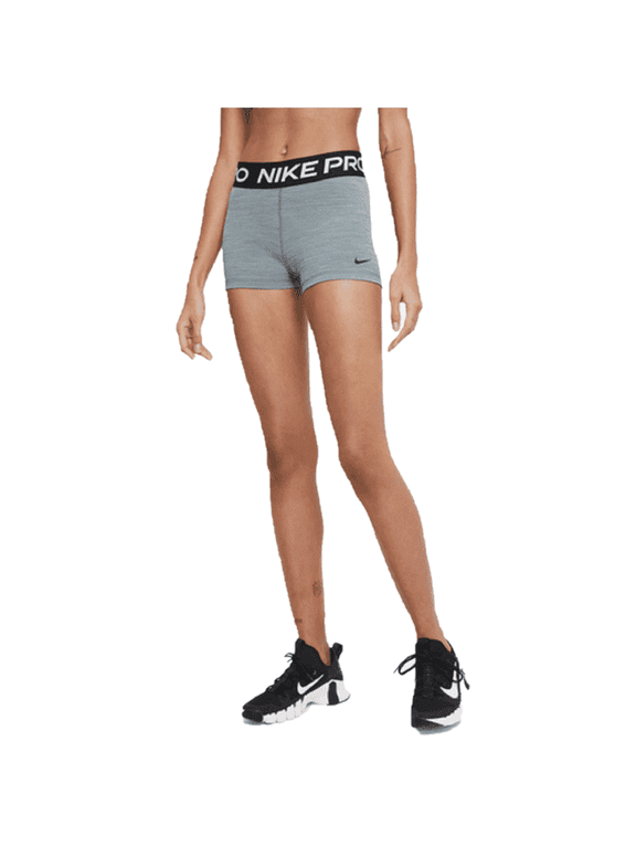 Womens Pro 3" Shorts (Smoke Grey/Heather/Black/Black, Large)