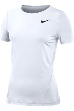 Womens Pro Allover Mesh Short Sleeve Top 2.0 (US, Alpha, Small, Regular, Regular, White)