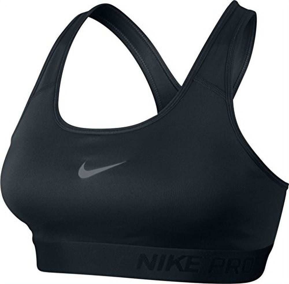 Nike Womens Pro Classic Padded Sports Bra Black/Black 589420-010