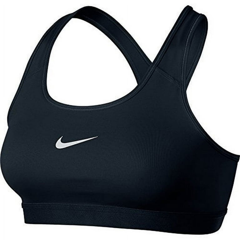 Nike Womens Pro Classic Sports Bra Black/White 650831-010 Size