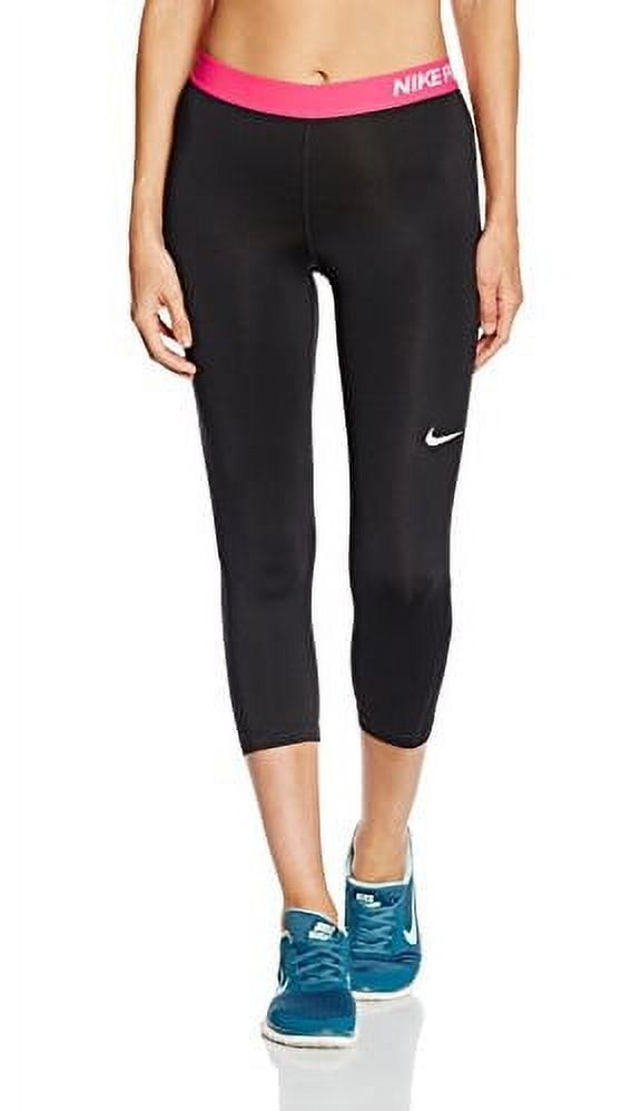 Nike Womens Pro Cool Training Capris Black/Vivid Pink/White 725468-011 Size X-Small - Walmart.com