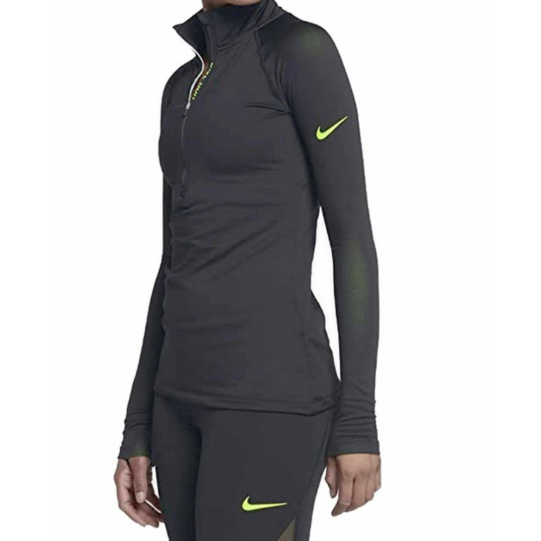 Nike women's pro hyperwarm long sale sleeve shirt