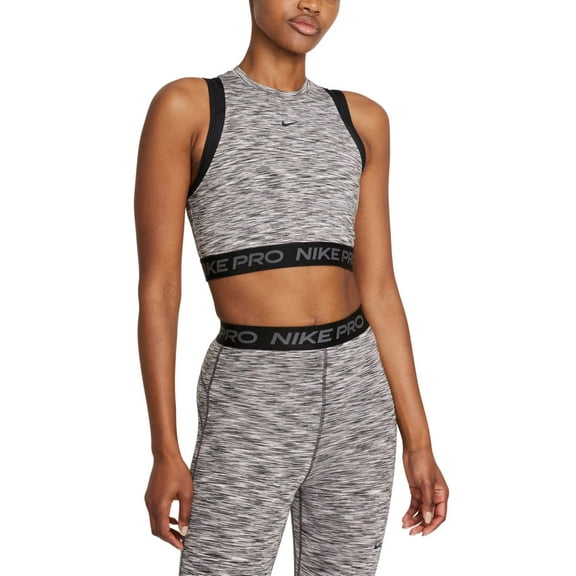 Nike Womens Pro Space Dye Crop Tank Top