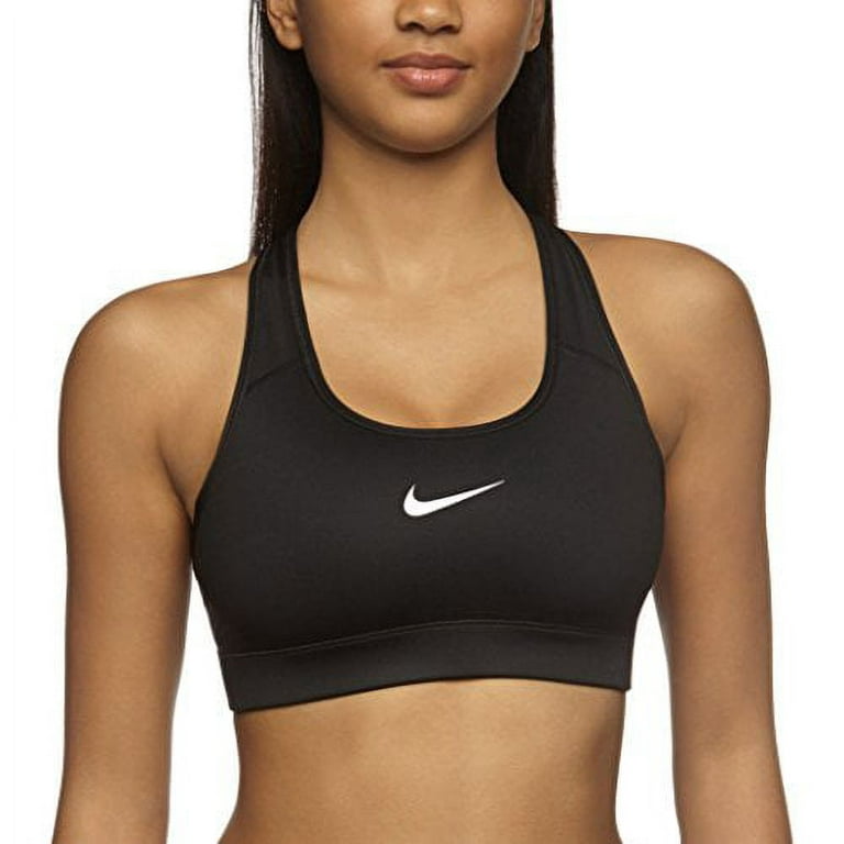 Nike Womens Pro Victory Compression Sports Bra Black/Black/(White) XL