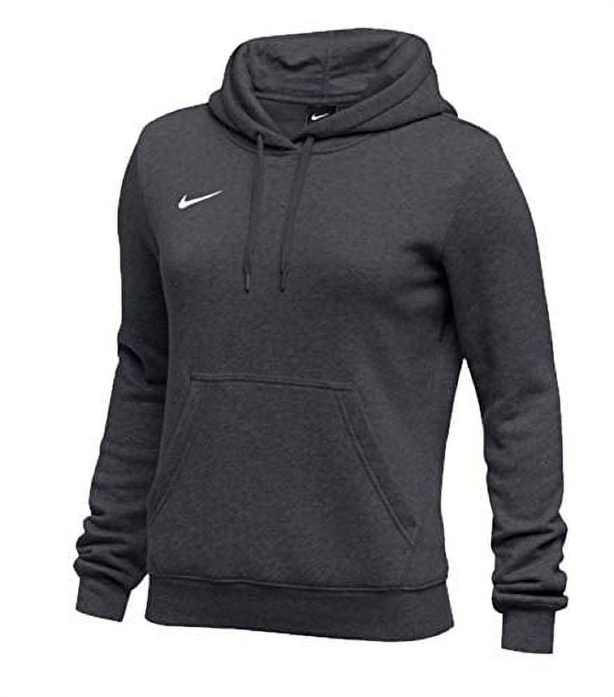 Nike Womens Pullover Club Fleece Hoodie (Small, Anthracite) - Walmart.com