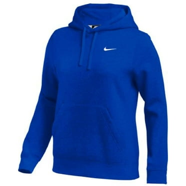 Nike Womens Pullover Fleece Hoodie Royal Large