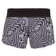 thumbnail image 1 of Nike Womens Rival Printed 2" Running Shorts Black White Reflective Silver Small, 1 of 2