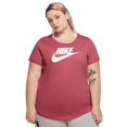 thumbnail image 1 of Nike Womens Sportswear Essential Graphic Tee,  Plus Size Size: 1X, Burnt Red, 1 of 1