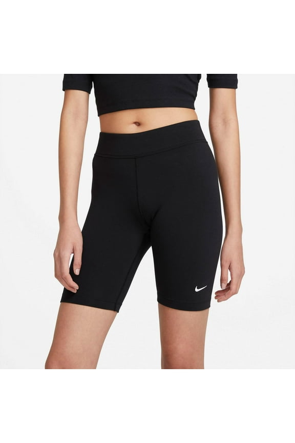 Womens Sportswear Essential High Waist Bike Shorts Black XS