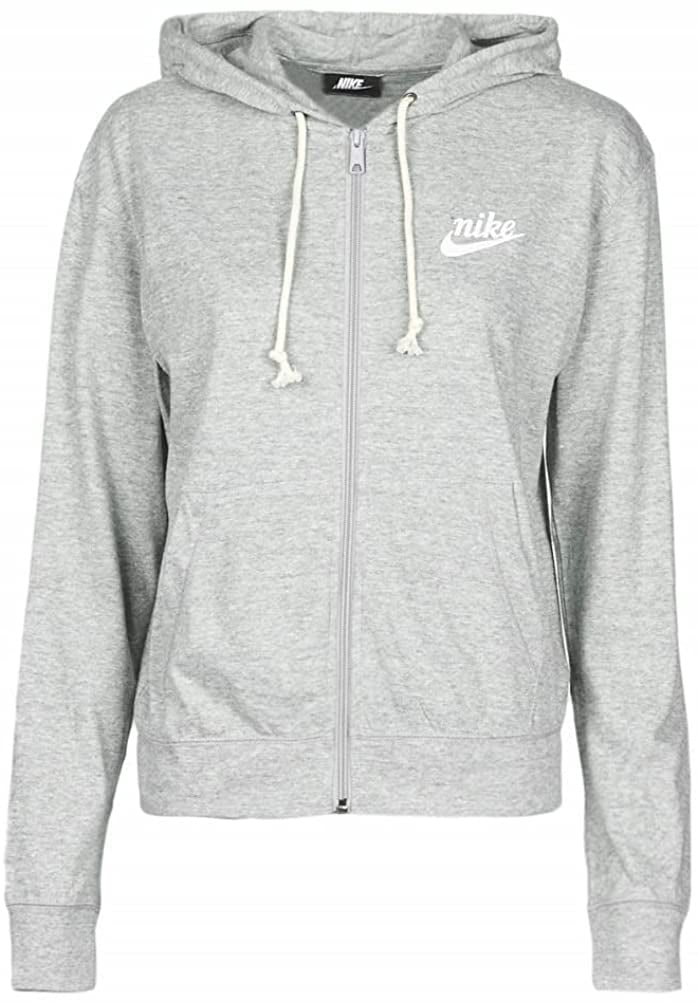 Nike grey zip hoodie women's Clearance