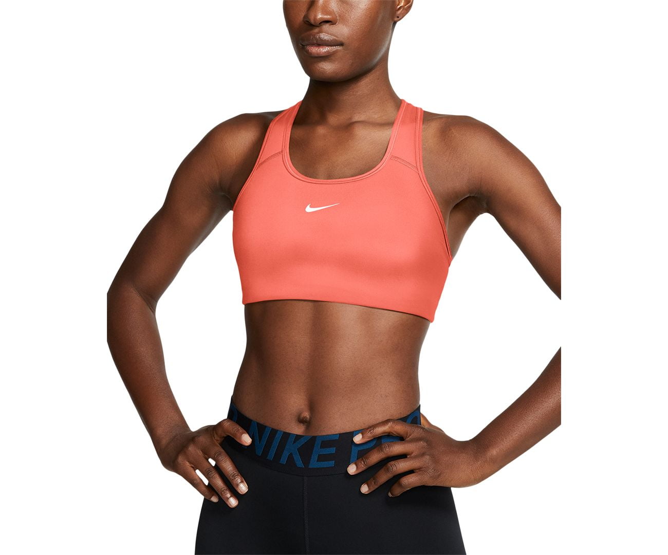 Bright and Stylish Neon Orange Sports Bra by Nike