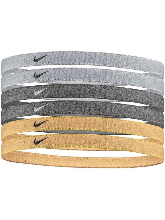Swoosh Metallic Hairbands 6-Pack